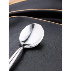 Ложка кофейная из нержавеющей стали «Торнбери», длина 11,7 см, толщина 5 мм, цвет серебряный (комплект 6 шт)