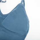 Комплект женский (топ, трусы) цвет синий, р-р 42-44 - фото 809016017