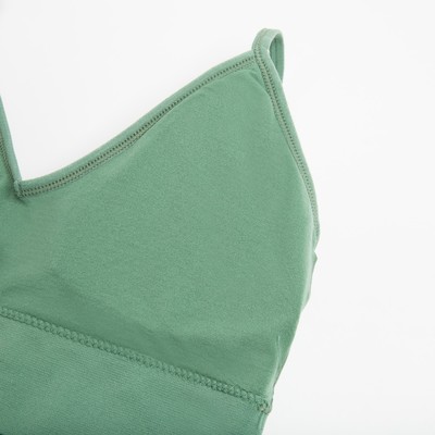 Комплект нижнего белья женский (топ, трусы) Collorista, зелёный, размер 42-44