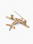 Брошь «Самолёт» лайнер, цветная в золоте - Фото 5