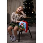Новогодний детский рюкзак «Песик у ёлки», 26×24 см, на новый год - фото 4356985
