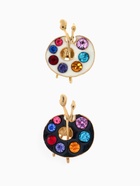 Брошь «Палитра с кисточками», размер МИКС, МИКС в золоте - Фото 1