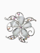 Брошь «Цветок» незабудка, цвет бело-радужный в серебре - Фото 1