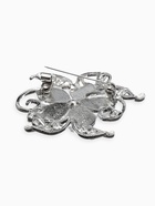 Брошь «Цветок» незабудка, цвет бело-радужный в серебре - Фото 3