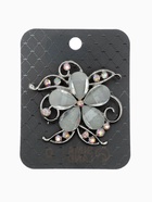 Брошь «Цветок» незабудка, цвет бело-радужный в серебре - Фото 4