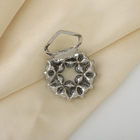 Зажим для платка «Жемчужинка», цвет серый в серебре - Фото 4