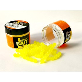 Искусственная насадка ENERGY BAIT «Икра», ароматизированная, S, 6 мм, 88 шт, цвет ярко-жёлтый   9147