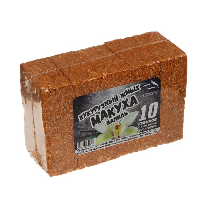 

Макуха «Ваниль» кукурузных жмых, с отверстием, 10 шт, 320 г
