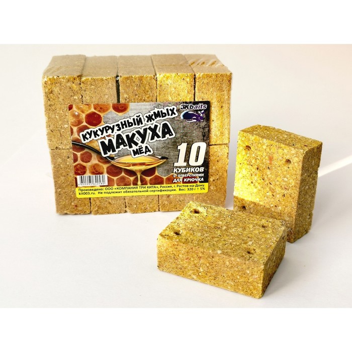 

Макуха «Мёд» кукурузных жмых, с отверстием, 10 шт, 320 г