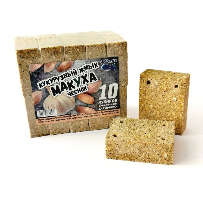 

Макуха «Чеснок» кукурузных жмых, с отверстием, 10 шт, 320 г