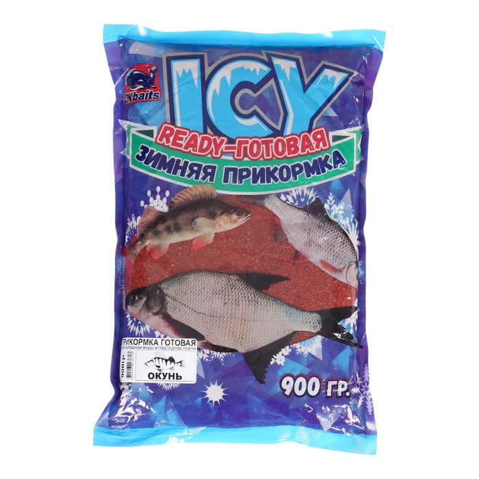 Прикормка зимняя ICY «Окунь», готовая, увлажнённая, 900 г - Фото 1