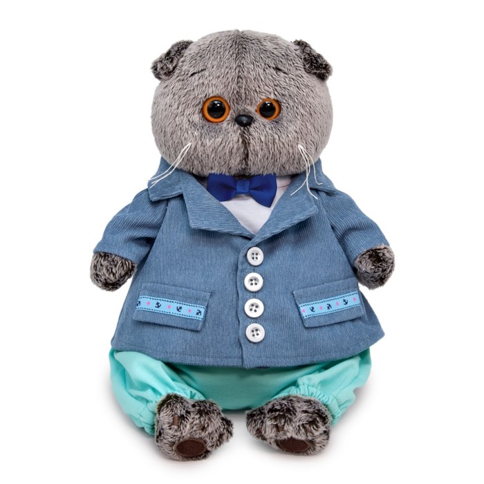 Мягкая игрушка «Басик в голубом пиджаке», 25 см - Фото 1