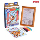 Новогодний набор для творчества. Витражная картина и магнит-раскраска «Новый год! Радость праздника» - фото 25469571