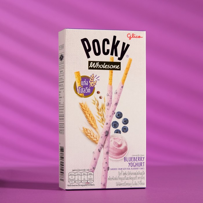 Палочки Pocky, Wholesome, с черничным йогуртом, 36 г - Фото 1