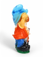 Садовая фигура из гипса «Гном с белкой», 39×15×25 см - фото 35737814