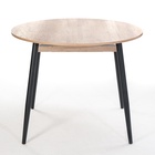 Стол раздвижной круглый «Орион», 950(1250)×950×750 мм, ножки металл, цвет чёрный/дуб каньон - Фото 8