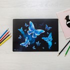 Накладка на стол пластиковая А4 (336 х 250 мм), Calligrata "Бабочки", 500 мкм - Фото 4