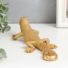 Сувенир полистоун "Золотая ящерка" 7х9х25 см - Фото 4