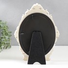 Фоторамка полистоун 13х18 см "Ангел в розовом саду" овальная, на ножках 26х20 см - фото 21674537