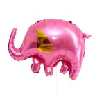 Шар фольгированный 24" «Слон», розовый - фото 318959664