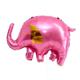 Шар фольгированный 24" «Слон», розовый