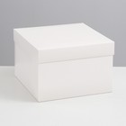 Коробка складная, крышка-дно, белая, 30 х 30 х 20 см - фото 318959705
