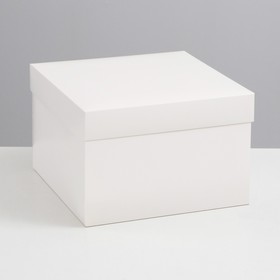Коробка складная, крышка-дно, белая, 30 х 30 х 20 см