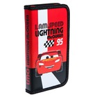 Пенал каркасный, 1 секция, 115х205х30 мм, ламинированный картон, Тачки - фото 24616849