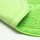 Коврик 2-в-1 под миску/туалет для животных два круга, 47 х 26 см, зелёный - фото 23538581