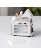 Светодиодная фигура «Заснеженный дом» 9×10×6 см, полистоун, батарейки АААх3 (не в комплекте), свечение мульти - фото 23542824