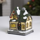 Светодиодная фигура «Рождественский дом» 9 × 10 × 9 см, полистоун, батарейки АААх2 (не в комплекте), свечение тёплое белое - Фото 2