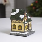 Светодиодная фигура «Рождественский дом» 9 × 10 × 9 см, полистоун, батарейки АААх2 (не в комплекте), свечение тёплое белое - Фото 3