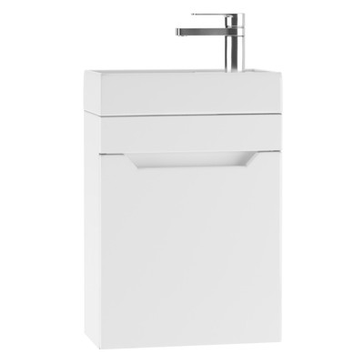 Тумба подвесная «Айсберг. Мечта», под раковину «Енисей 40», без ящика, 392×212×500 мм, цвет белый