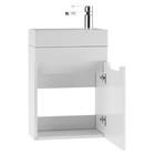 Тумба подвесная «Айсберг. Мечта», под раковину «Енисей 40», без ящика, 392×212×500 мм, цвет белый - Фото 2