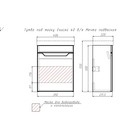 Тумба подвесная «Айсберг. Мечта», под раковину «Енисей 40», без ящика, 392×212×500 мм, цвет белый - Фото 3