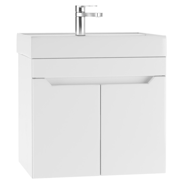 Тумба подвесная «Айсберг. Мечта», под раковину «Енисей 60», без ящика, 575×437×500 мм, цвет белый - Фото 1