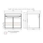 Тумба подвесная «Айсберг. Мечта», под раковину «Енисей 60», без ящика, 575×437×500 мм, цвет белый - Фото 3