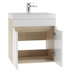 Тумба подвесная «Айсберг. Мечта», под раковину «Енисей 50», без ящика, 470×388×500 мм, цвет белый/дуб сонома - Фото 2