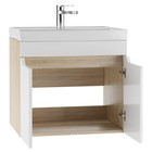 Тумба подвесная «Айсберг. Мечта», под раковину «Енисей 60», без ящика, 575×437×500 мм, цвет белый/дуб сонома - Фото 2