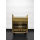 Тумба Домино Bruno, с 2 ящиками, 575×435×790 мм, под раковину Енисей 60, цвет белый матовый - Фото 8