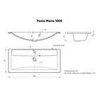 Раковина Paola Mario 100 Ulgran - Фото 4