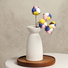 Декор сухоцвет "Хлопок" d-5 см, 30 см, микс (комплект 5 шт) - фото 37920157