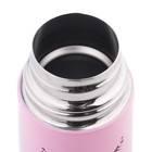 Термос Мастер К Simple, 350 мл, 26×7 см сохраняет тепло 8 ч, холод 10 ч, нержавеющая сталь, розовый, фиолетовый - Фото 4