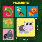 Развивающий набор «Животные Африки», 10 тактильных карточек, 3+ - Фото 4