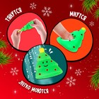 Антистресс игрушка - сюрприз Funny toys «Новогодний Мяк-жмяк», МИКС, мялка с наклейками - Фото 3