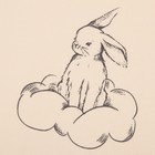 Штора Этель «Зайцы в облаках», 145х260 см, 100% хлопок - Фото 2