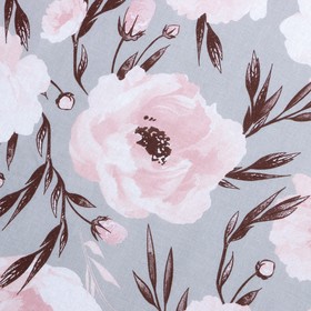 

Простыня на резинке Этель 180х200х25 см, Peonies, 100% хлопок, поплин,125 г/м2