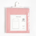 Простыня Этель 150х215, цвет розовый, 100% хлопок, бязь 125г/м2 - Фото 4