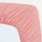 Простыня на резинке Этель 160х200х25, цвет розовый, 100% хлопок, бязь 125г/м2 - Фото 3