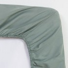 Простыня на резинке Этель 160х200х25, цвет серо-зелёный, 100% хлопок, бязь 125г/м2 - Фото 3